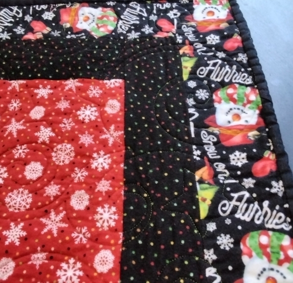 Winter Holidays Quilt / Crib /Lap/Floor - Picture 9 of 9